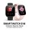 RAYOFI D19 Bluetooth 1,83'' Alumínio Preto Bracelete Silicone Tamanho Único