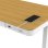 Escritorio regulavel eletrico Activejet ET119W-C 140x70 branco madeira