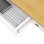 Escritorio regulavel eletrico Activejet ET119W-C 140x70 branco madeira