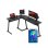Mesa Gaming Huzaro 147 cm Stahl und Kohlefaser RGB mehrfarbig