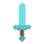 Espada de Juguete Matel Minecraft Espada de Diamante Infantil