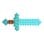 Espada de Juguete Matel Minecraft Espada de Diamante Infantil