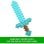 Espada de Juguete Matel Minecraft Espada de Diamante Infantil