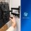 Philips SAMAR MICRO CABL Support TV Mural Articulé 26 à 70" VESA 75x75 à 400x400 Max 35Kg