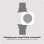 Armband Just in Case Garmin Venu 3/4 45mm Silikon Ivory 22 mm