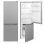 Kühlschrank Zwei Türen Bomann KG7359 Defrost 142,5cm 173L C Edelstahl