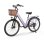 Bicicleta eléctrica Cysum X-city 250W 48V 10.4Ah 26" Morada