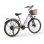 Bicicleta eléctrica Cysum X-city 250W 48V 10.4Ah 26" Morada