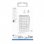 Teclado TnB MPV1W 18 teclas cinzento para PC compacto e ergonómico