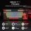 Teclado mecánico inalámbrico Aula F75 Max 75% retroiluminado RGB con pantalla TFT, perilla de control y estructura Gasket Mount