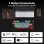 Teclado mecánico inalámbrico Aula F75 Max 75% retroiluminado RGB con pantalla TFT, perilla de control y estructura Gasket Mount