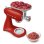 Batidora amasadora Smeg SMF05RDEU roja 4,8 L 1000 W 10 velocidades