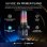 Micrófono Corsair VOXARA USB cardioide con pantalla OLED y RGB personalizable negro
