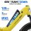 Bicicleta eléctrica TTGO F7 250W 48V 15Ah 20" 25km/h 100km Mostaza
