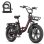 Bicicleta eléctrica ENGWE L20 BOOST 20" 48V 13Ah 250W 75Nm 126km Sensor de Par Roja