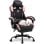 Cadeira gaming GTPLAYER Rosa com reposo para pés e braços