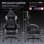 Cadeira Gaming GTPLAYER Ergonómica com Apoio de Pés e Braços Integrados