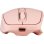 Ratón Yenkee YMS 2080PK Inalámbrico 2400 DPI Rosa Recargable USB-C 6 Botones