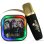 Haut-parleurs OTL KPOP Demon Hunter sans fil avec Bluetooth, LED et micro karaoké