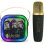 Haut-parleurs OTL KPOP Demon Hunter sans fil avec Bluetooth, LED et micro karaoké