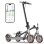 Patinete électrique OOK-TEK D8 Pro 250W Autonomie 25km Pneus 8,5" Anticrevaison Frein à tambour