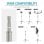 Treppiede Neewer QH-ZD120 con Ruote 130-305 cm