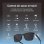 Ksix Vibra Gafas Inteligentes Altavoces Open-ear Llamadas UV400 Negro