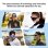 Blackview D3 Smart Glasses Integrierte Kamera KI Lautsprecher Orange