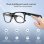 Blackview D1 Lunettes intelligentes Bluetooth Polarized Haut-parleurs Filtre lumière bleue Noires