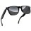 Blackview D1 Lunettes intelligentes Bluetooth Haut-parleurs Contrôle vocal UV Protection Noires