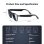 Blackview D1 Lunettes intelligentes Bluetooth Haut-parleurs Contrôle vocal UV Protection Noires