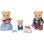 Muñeca Sylvanian Families Biscuit Bear Family Set 3 Figuras Articuladas