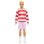 Ken Fashionistas Barbie Puppe mit gestreiftem Polo rot weiss