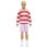 Ken Fashionistas Barbie Puppe mit gestreiftem Polo rot weiss