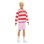 Ken Fashionistas Barbie Puppe mit gestreiftem Polo rot weiss