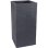 Jardinière EDA Volcania Carrée Anthracite 31 L Double Paroi Modulaire