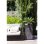 Jardinière EDA Volcania Carrée Anthracite 31 L Double Paroi Modulaire