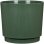 Macetero Cubremaceta Garden ID Lino Redondo Verde Oscuro 25 cm 7 L