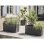 Jardiniere EDA Carel Rectangulaire Taupe 78 x 39 x 39 cm
