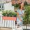 Jardinera LECHUZA Balconera Color 80 Autorriego 12 L Marrón Arena