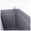 Jardinière Deroma Cosmo Carrée Anthracite avec Réservoir d'Eau 38 x 39 cm