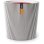 Vaso de jardim Groove NL Capi Europe com camada isolante marfim 45x41 cm