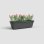 Jardiniere ARTEVASI Venezia Reserve Eau 10 L Gris Antracite