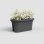 Jardiniere Venezia Artevasi Balcon 30x60x27 cm Gris Anthracite