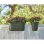 Jardiniere Venezia Artevasi Balcon 30x60x27 cm Gris Anthracite
