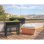 Table de culture surlevee Artevasi Venezia 39x80x69 cm Gris anthracite mate 58 L