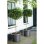 Jardinière Elho Green Basics Cylindrique 65 cm Noire 92 L Extérieur