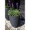 Macetero Capi Nature Rib Negro Reciclado 46 x 58 cm 75 L Doble Pared Aislante