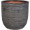 Macetero Capi Nature Rib Plástico Reciclado Gris Antracita 50 L