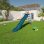 Toboggan Trigano Actou Bleu 3 m Exterieur Plateforme Antiderapante